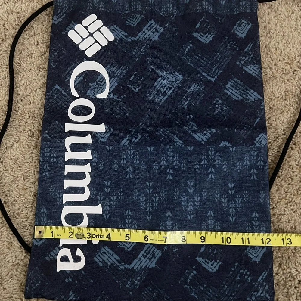 Columbia Navy Patterned Drawstring Backpack - Picture 3 of 4